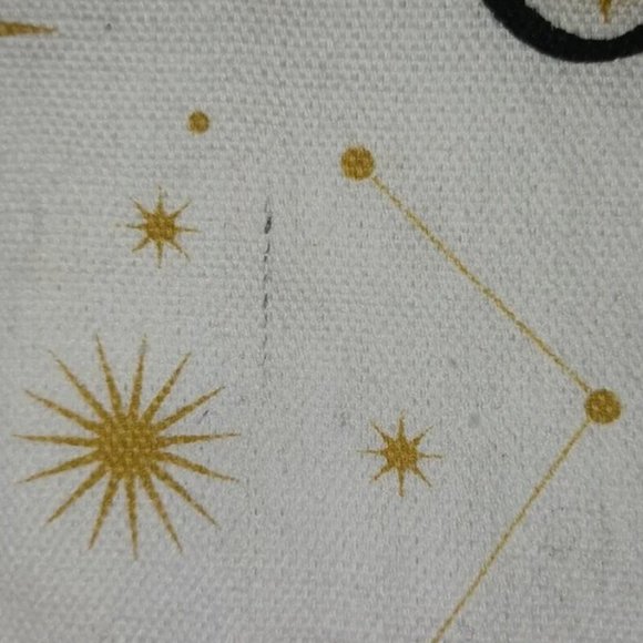 'Hello Sunshine' Sun, Stars, and Constellation tote bag with tassel - Picture 14 of 15